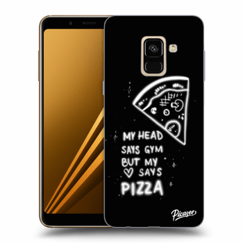 Picasee fekete szilikon tok az alábbi mobiltelefonokra Samsung Galaxy A8 2018 A530F - Pizza