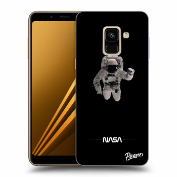 Picasee fekete szilikon tok az alábbi mobiltelefonokra Samsung Galaxy A8 2018 A530F - Astronaut Minimal