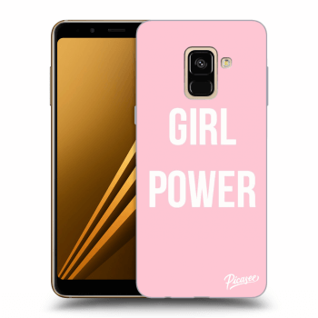Picasee fekete szilikon tok az alábbi mobiltelefonokra Samsung Galaxy A8 2018 A530F - Girl power