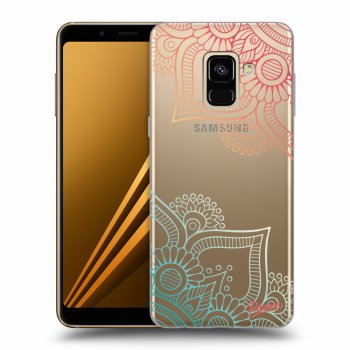 Tok az alábbi mobiltelefonokra Samsung Galaxy A8 2018 A530F - Flowers pattern