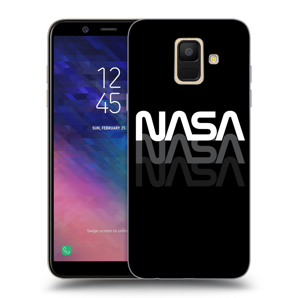 Picasee átlátszó szilikon tok az alábbi mobiltelefonokra Samsung Galaxy A6 A600F - NASA Triple