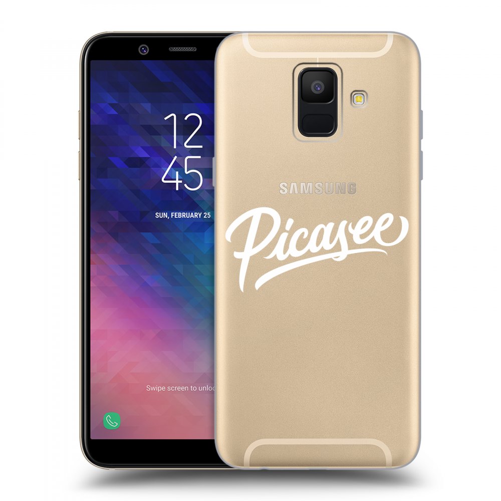Picasee átlátszó szilikon tok az alábbi mobiltelefonokra Samsung Galaxy A6 A600F - Picasee - White