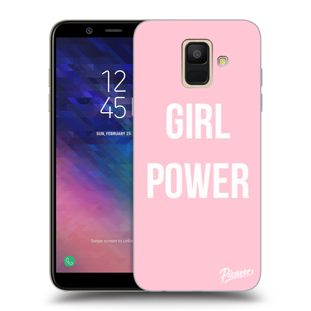 Picasee átlátszó szilikon tok az alábbi mobiltelefonokra Samsung Galaxy A6 A600F - Girl power