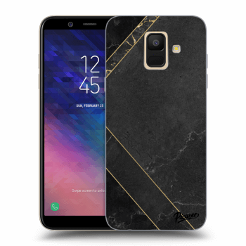 Tok az alábbi mobiltelefonokra Samsung Galaxy A6 A600F - Black tile