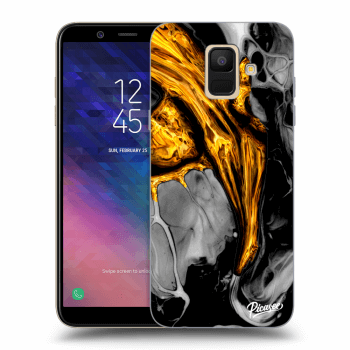 Tok az alábbi mobiltelefonokra Samsung Galaxy A6 A600F - Black Gold
