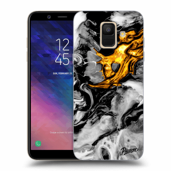 Tok az alábbi mobiltelefonokra Samsung Galaxy A6 A600F - Black Gold 2