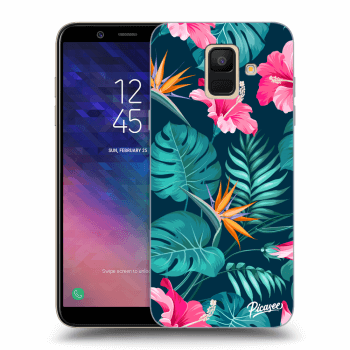 Tok az alábbi mobiltelefonokra Samsung Galaxy A6 A600F - Pink Monstera
