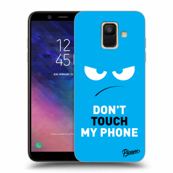 Tok az alábbi mobiltelefonokra Samsung Galaxy A6 A600F - Angry Eyes - Blue