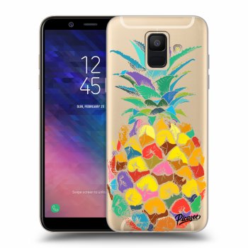 Picasee átlátszó szilikon tok az alábbi mobiltelefonokra Samsung Galaxy A6 A600F - Pineapple