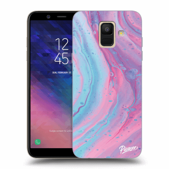 Tok az alábbi mobiltelefonokra Samsung Galaxy A6 A600F - Pink liquid