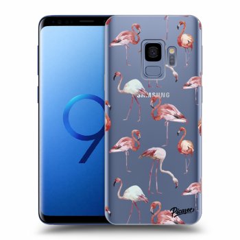 Picasee átlátszó szilikon tok az alábbi mobiltelefonokra Samsung Galaxy S9 G960F - Flamingos