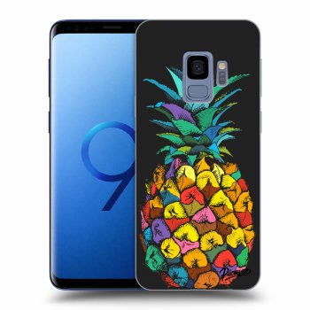 Picasee fekete szilikon tok az alábbi mobiltelefonokra Samsung Galaxy S9 G960F - Pineapple