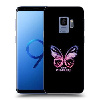 Picasee fekete szilikon tok az alábbi mobiltelefonokra Samsung Galaxy S9 G960F - Diamanty Purple