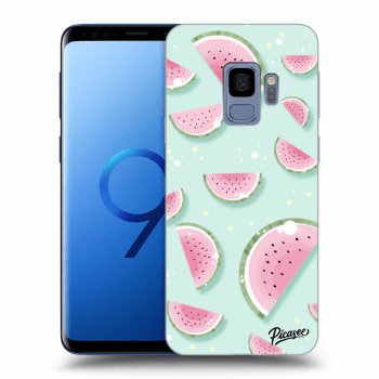 Picasee fekete szilikon tok az alábbi mobiltelefonokra Samsung Galaxy S9 G960F - Watermelon 2