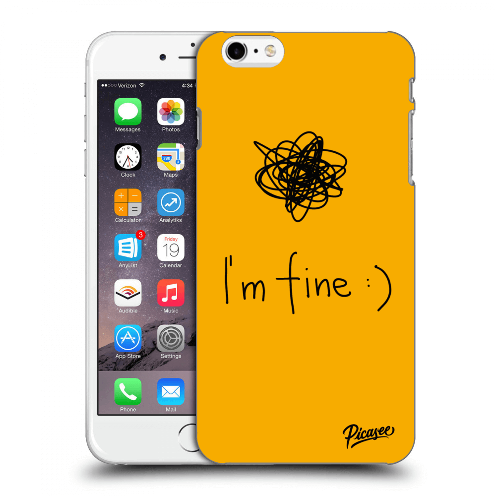 Picasee ULTIMATE CASE Apple iPhone 6 Plus/6S Plus - készülékre - I am fine