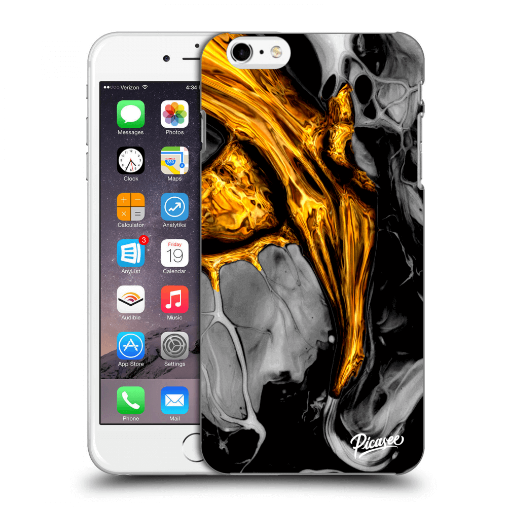 Picasee ULTIMATE CASE Apple iPhone 6 Plus/6S Plus - készülékre - Black Gold