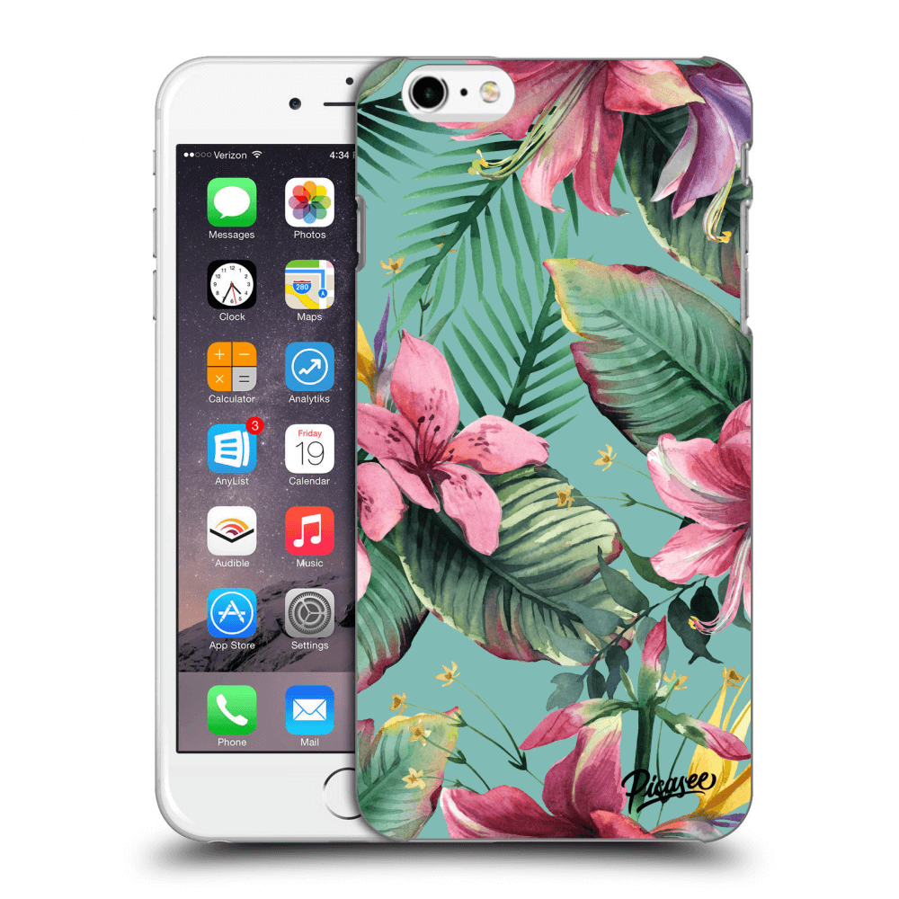 Picasee fekete szilikon tok az alábbi mobiltelefonokra Apple iPhone 6 Plus/6S Plus - Hawaii