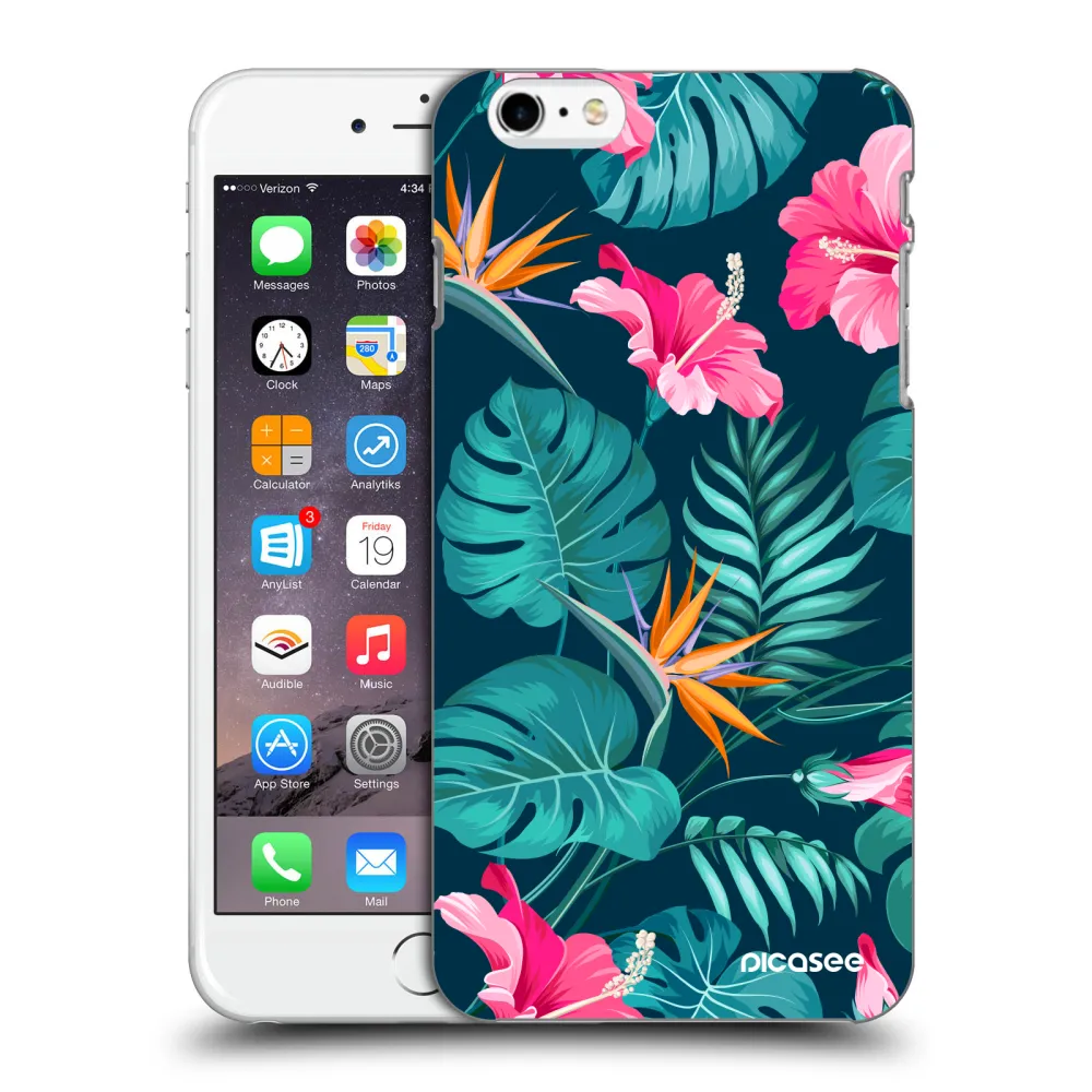Picasee ULTIMATE CASE Apple iPhone 6 Plus/6S Plus - készülékre - Pink Monstera