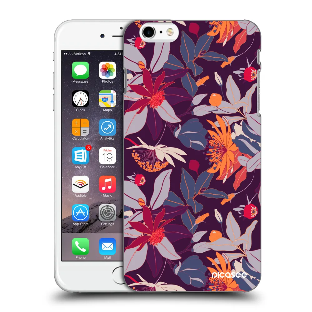 Picasee ULTIMATE CASE Apple iPhone 6 Plus/6S Plus - készülékre - Purple Leaf