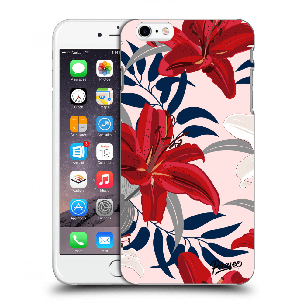 Picasee ULTIMATE CASE Apple iPhone 6 Plus/6S Plus - készülékre - Red Lily