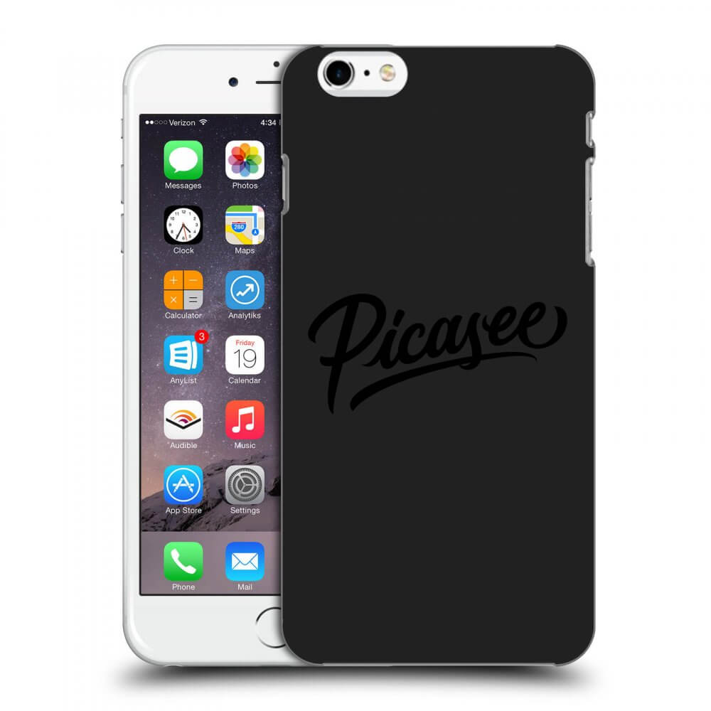 Picasee fekete szilikon tok az alábbi mobiltelefonokra Apple iPhone 6 Plus/6S Plus - Picasee - old logo - black