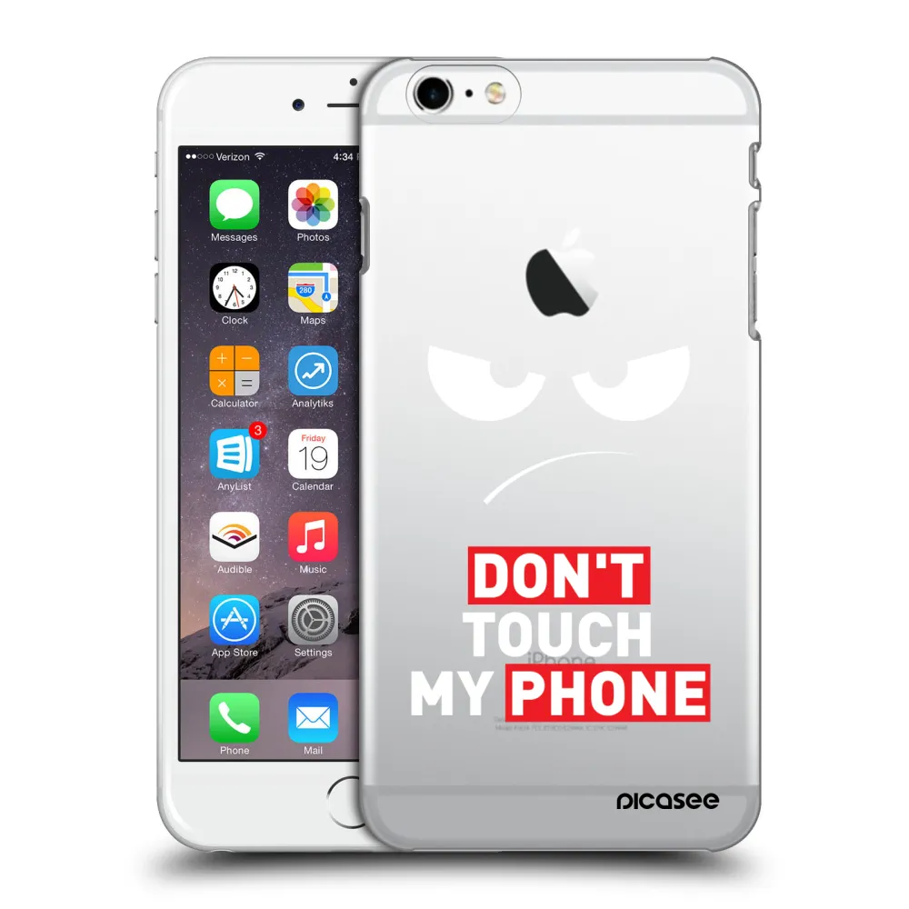Picasee átlátszó szilikon tok az alábbi mobiltelefonokra Apple iPhone 6 Plus/6S Plus - Angry Eyes - Transparent