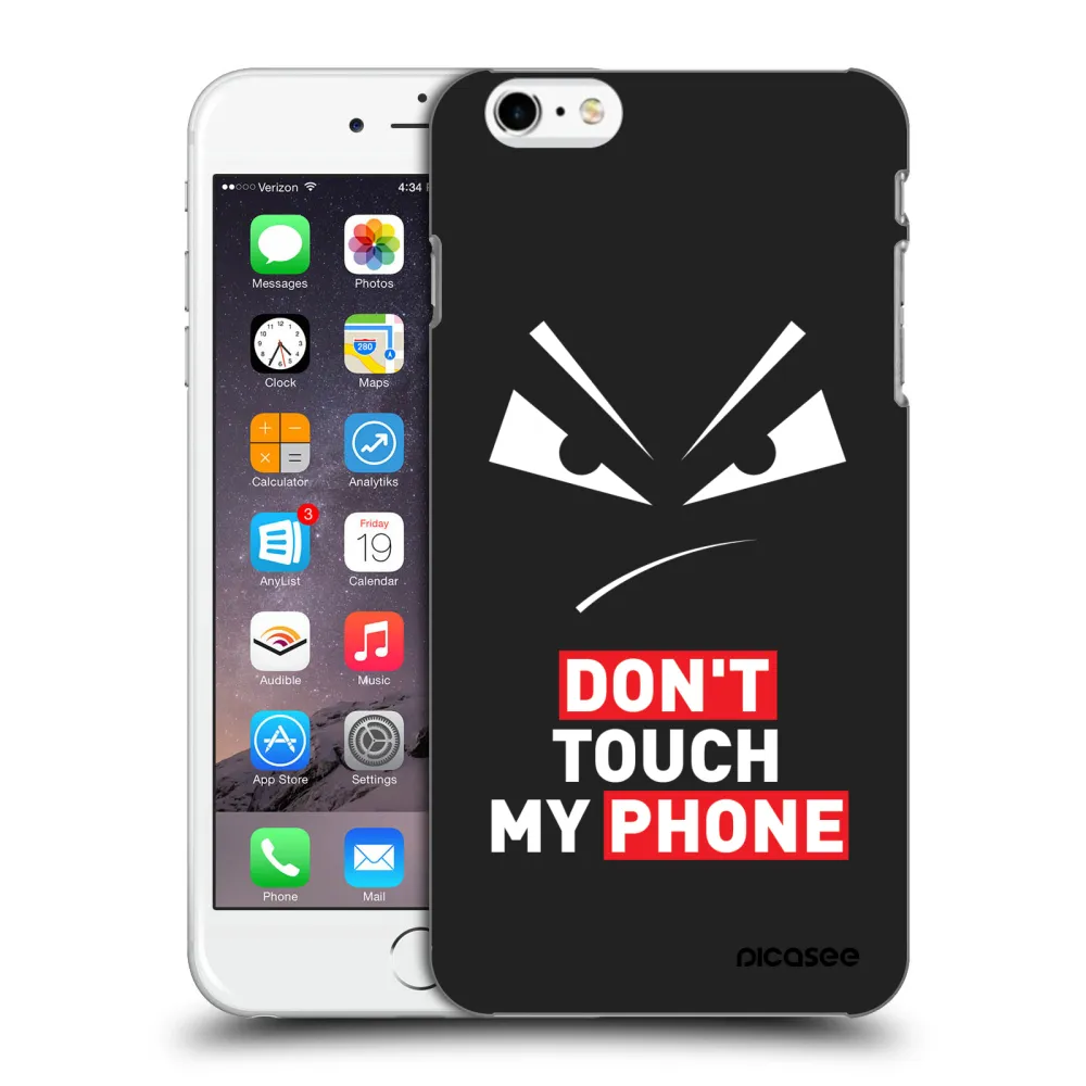Picasee fekete szilikon tok az alábbi mobiltelefonokra Apple iPhone 6 Plus/6S Plus - Evil Eye - Transparent