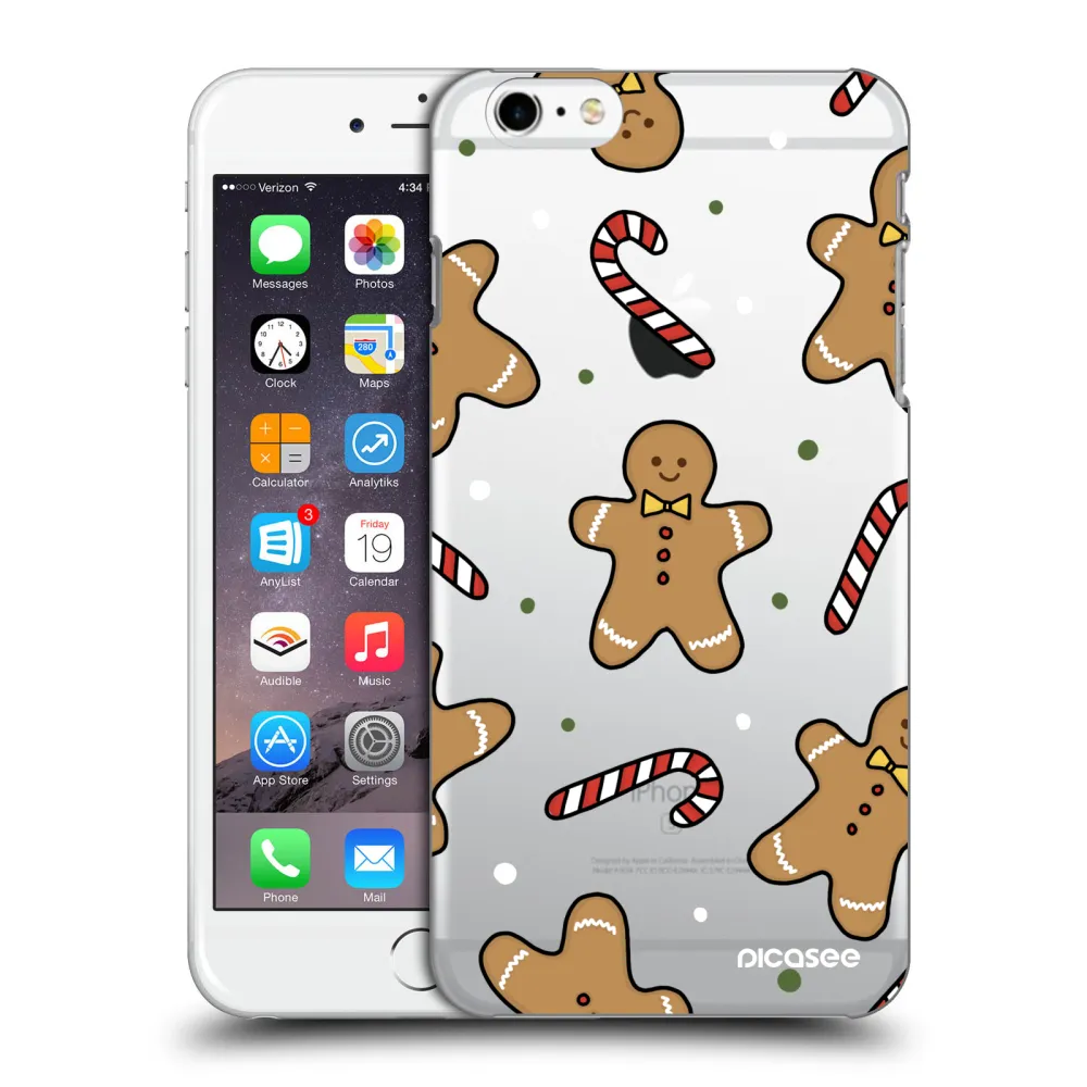 Picasee átlátszó szilikon tok az alábbi mobiltelefonokra Apple iPhone 6 Plus/6S Plus - Gingerbread