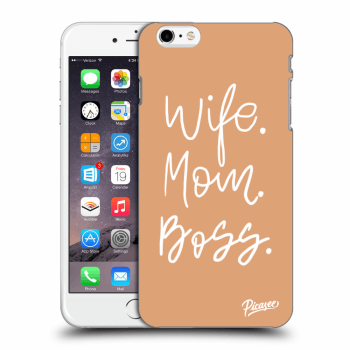 Picasee fekete szilikon tok az alábbi mobiltelefonokra Apple iPhone 6 Plus/6S Plus - Boss Mama