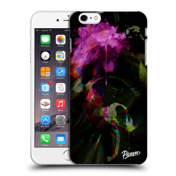 Picasee fekete szilikon tok az alábbi mobiltelefonokra Apple iPhone 6 Plus/6S Plus - Peony Color