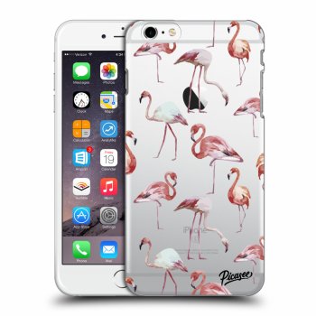 Picasee átlátszó szilikon tok az alábbi mobiltelefonokra Apple iPhone 6 Plus/6S Plus - Flamingos
