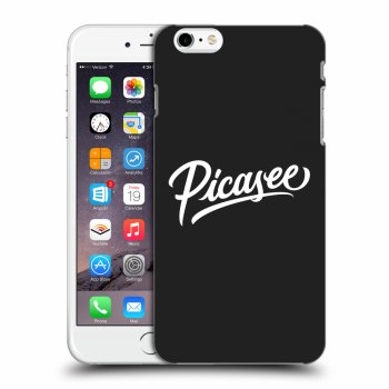 Picasee fekete szilikon tok az alábbi mobiltelefonokra Apple iPhone 6 Plus/6S Plus - Picasee - old logo - white