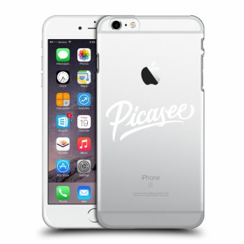 Picasee átlátszó szilikon tok az alábbi mobiltelefonokra Apple iPhone 6 Plus/6S Plus - Picasee - old logo - white
