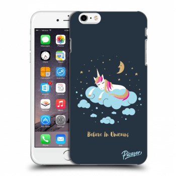 Picasee fekete szilikon tok az alábbi mobiltelefonokra Apple iPhone 6 Plus/6S Plus - Believe In Unicorns