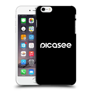 Picasee fekete szilikon tok az alábbi mobiltelefonokra Apple iPhone 6 Plus/6S Plus - Picasee - new logo - white
