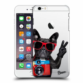 Picasee átlátszó szilikon tok az alábbi mobiltelefonokra Apple iPhone 6 Plus/6S Plus - French Bulldog
