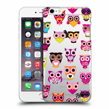 Picasee átlátszó szilikon tok az alábbi mobiltelefonokra Apple iPhone 6 Plus/6S Plus - Owls