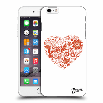 Picasee átlátszó szilikon tok az alábbi mobiltelefonokra Apple iPhone 6 Plus/6S Plus - Big heart