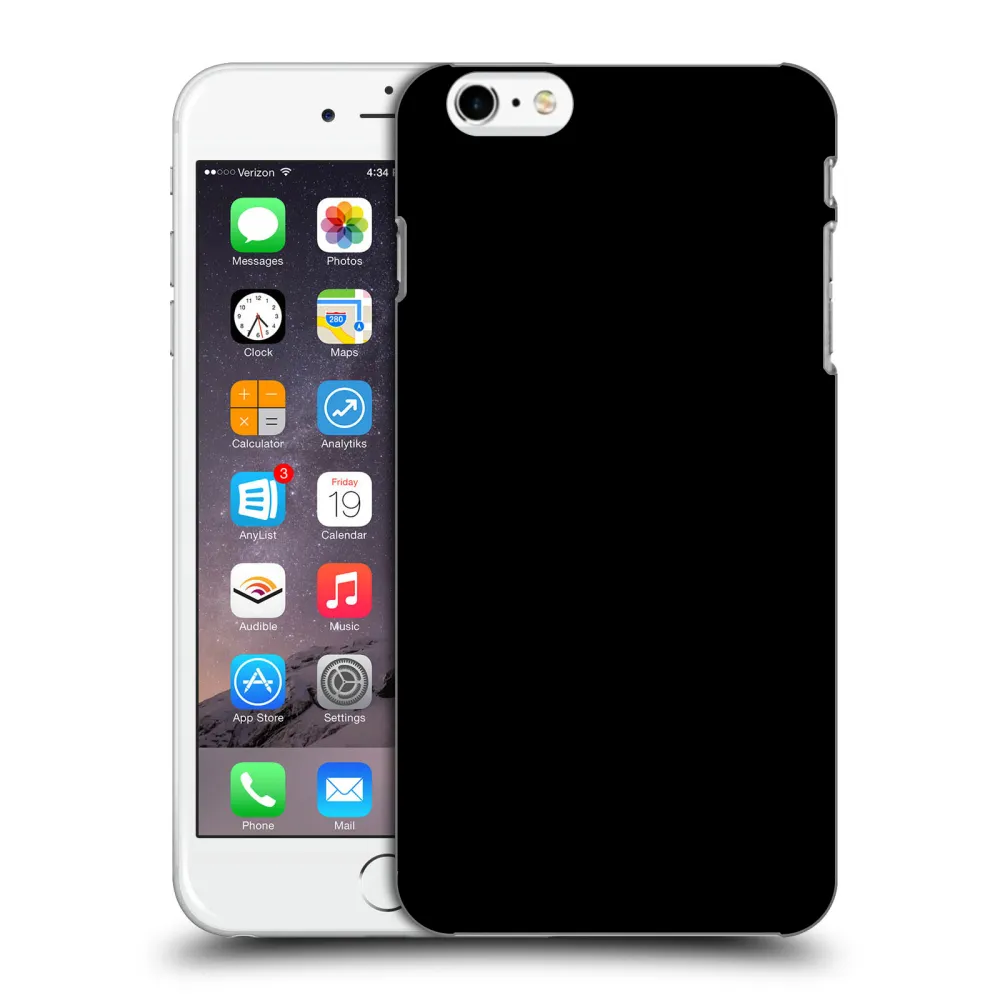 Picasee fekete szilikon tok az alábbi mobiltelefonokra Apple iPhone 6 Plus/6S Plus - Picasee - new logo - black
