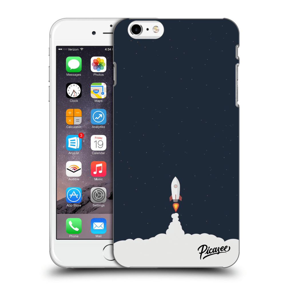 Picasee fekete szilikon tok az alábbi mobiltelefonokra Apple iPhone 6 Plus/6S Plus - Astronaut 2