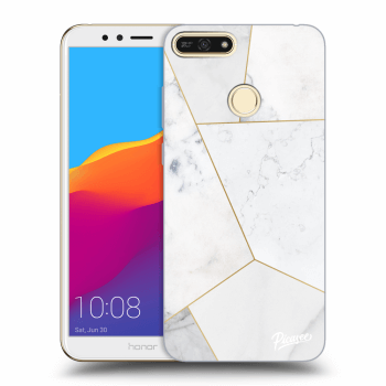 Szilikon tok erre a típusra Honor 7A - White tile