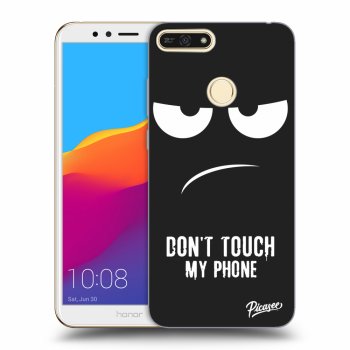 Picasee fekete szilikon tok az alábbi mobiltelefonokra Honor 7A - Don't Touch My Phone