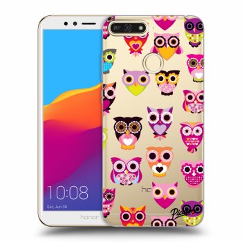 Picasee átlátszó szilikon tok az alábbi mobiltelefonokra Honor 7A - Owls