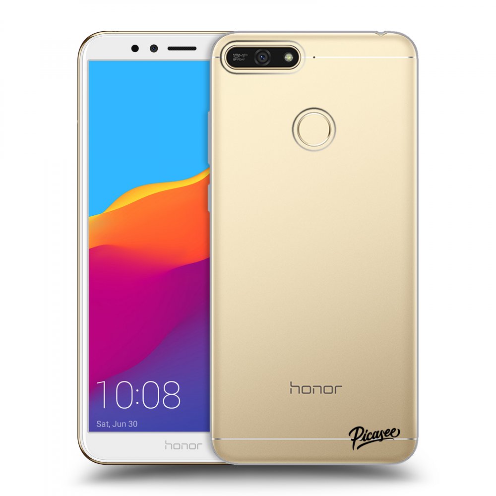 Picasee átlátszó szilikon tok az alábbi mobiltelefonokra Honor 7A - Clear