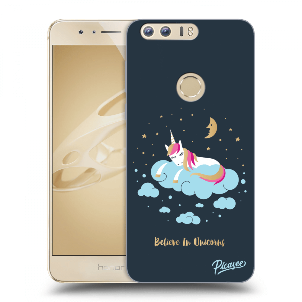 Picasee átlátszó szilikon tok az alábbi mobiltelefonokra Honor 8 - Believe In Unicorns