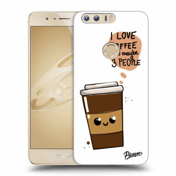 Picasee átlátszó szilikon tok az alábbi mobiltelefonokra Honor 8 - Cute coffee
