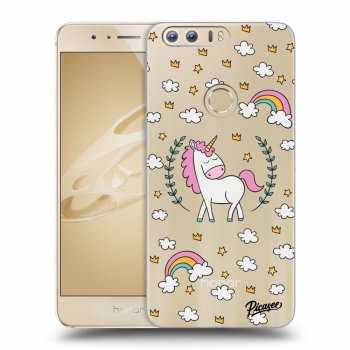 Picasee átlátszó szilikon tok az alábbi mobiltelefonokra Honor 8 - Unicorn star heaven