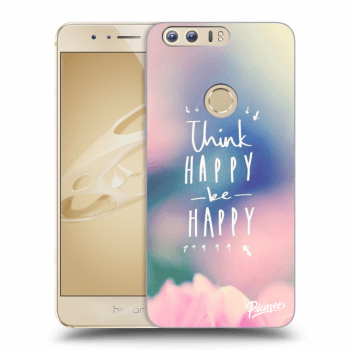 Picasee átlátszó szilikon tok az alábbi mobiltelefonokra Honor 8 - Think happy be happy
