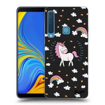 Picasee fekete szilikon tok az alábbi mobiltelefonokra Samsung Galaxy A9 2018 A920F - Unicorn star heaven