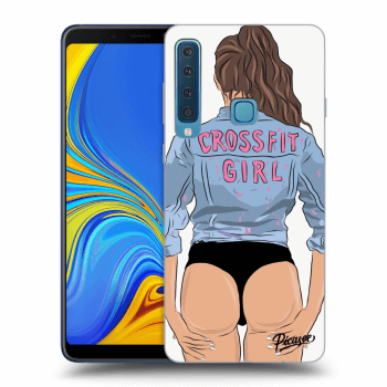 Picasee fekete szilikon tok az alábbi mobiltelefonokra Samsung Galaxy A9 2018 A920F - Crossfit girl - nickynellow